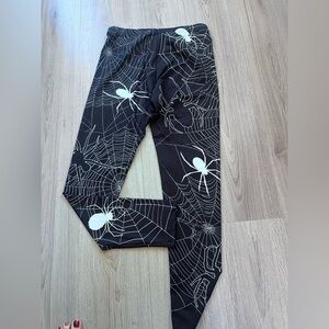 Black Spider Web Leggings
